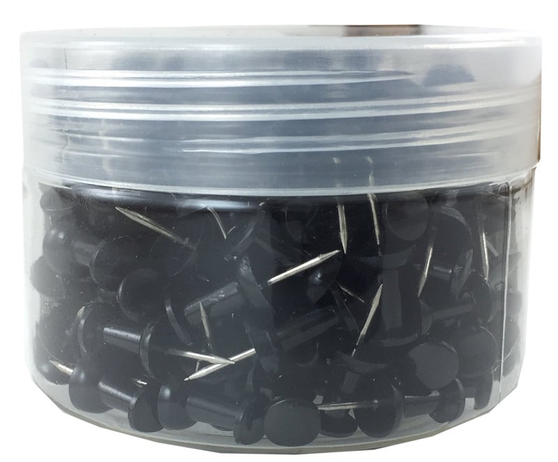 Clipco Push Pins Jar (200-Count) (Black) - Image 5